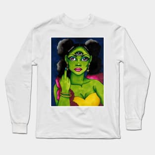 Black Alien Long Sleeve T-Shirt